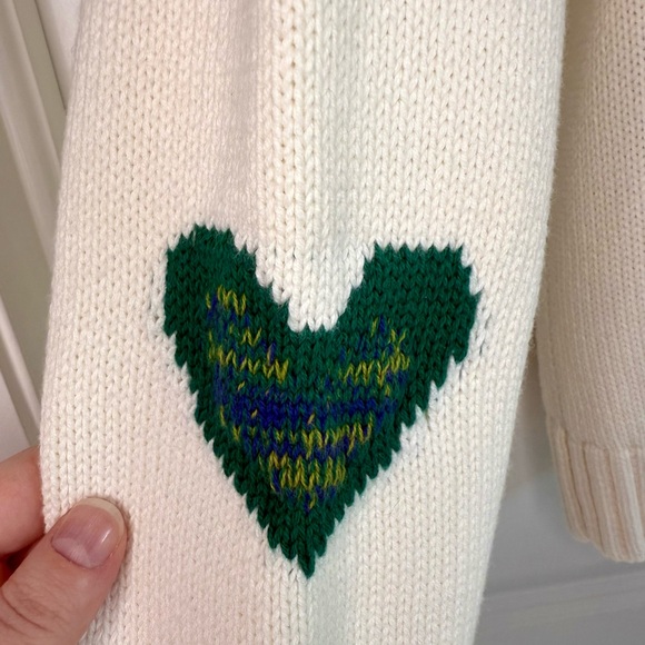 Rails Zoey Intarsia Star Cotton & Cashmere Sweater Ivory Rainbow Size M, NWOT - Picture 13 of 16